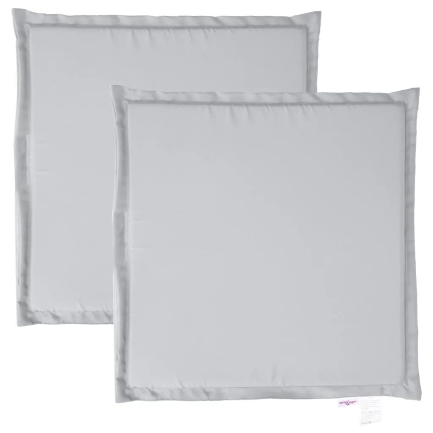 vidaXL Garten-Sitzkissen 2 Stk Hellgrau 45x45x2 cm Quadratisch 847723 günstig online kaufen