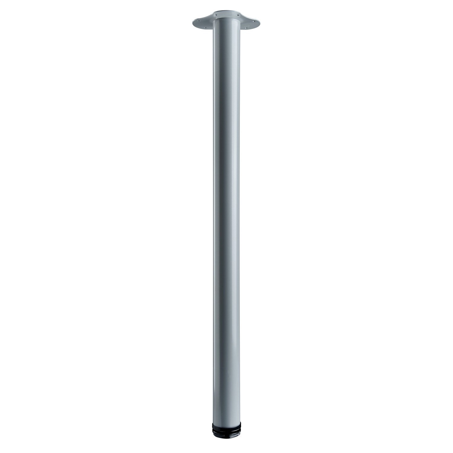 Hettich Tischbein Ø 60 mm x 900 mm Aluminium-Optik inkl. Montageplatte
