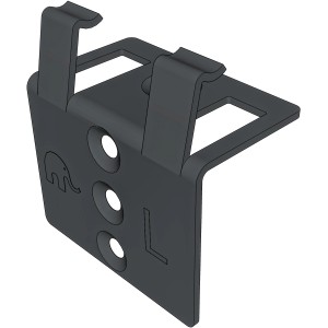 elephant® Terrassen-Startclip, schwarz, für Loggia Alu UK, 16er Set für Terrassendielen.