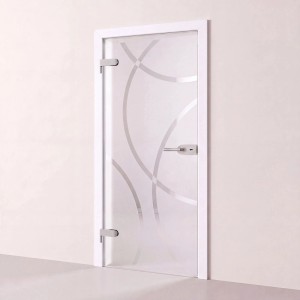 Doorlegro Glasdrehtür Arch 709 mm x 2097 mm Rechts