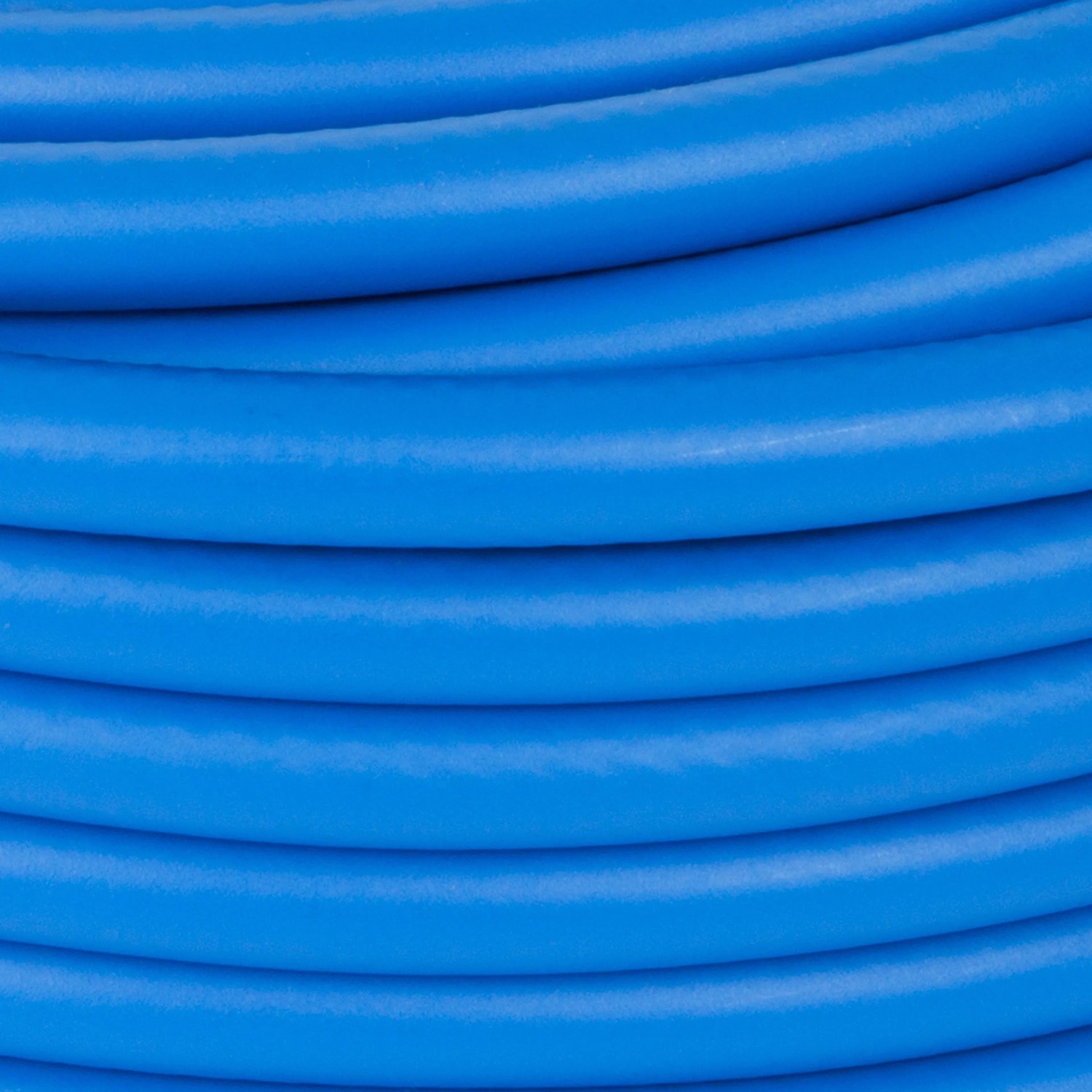 Blauer EBERTH Druckluftschlauch (20m) für Kompressoren, ohne Kupplung.