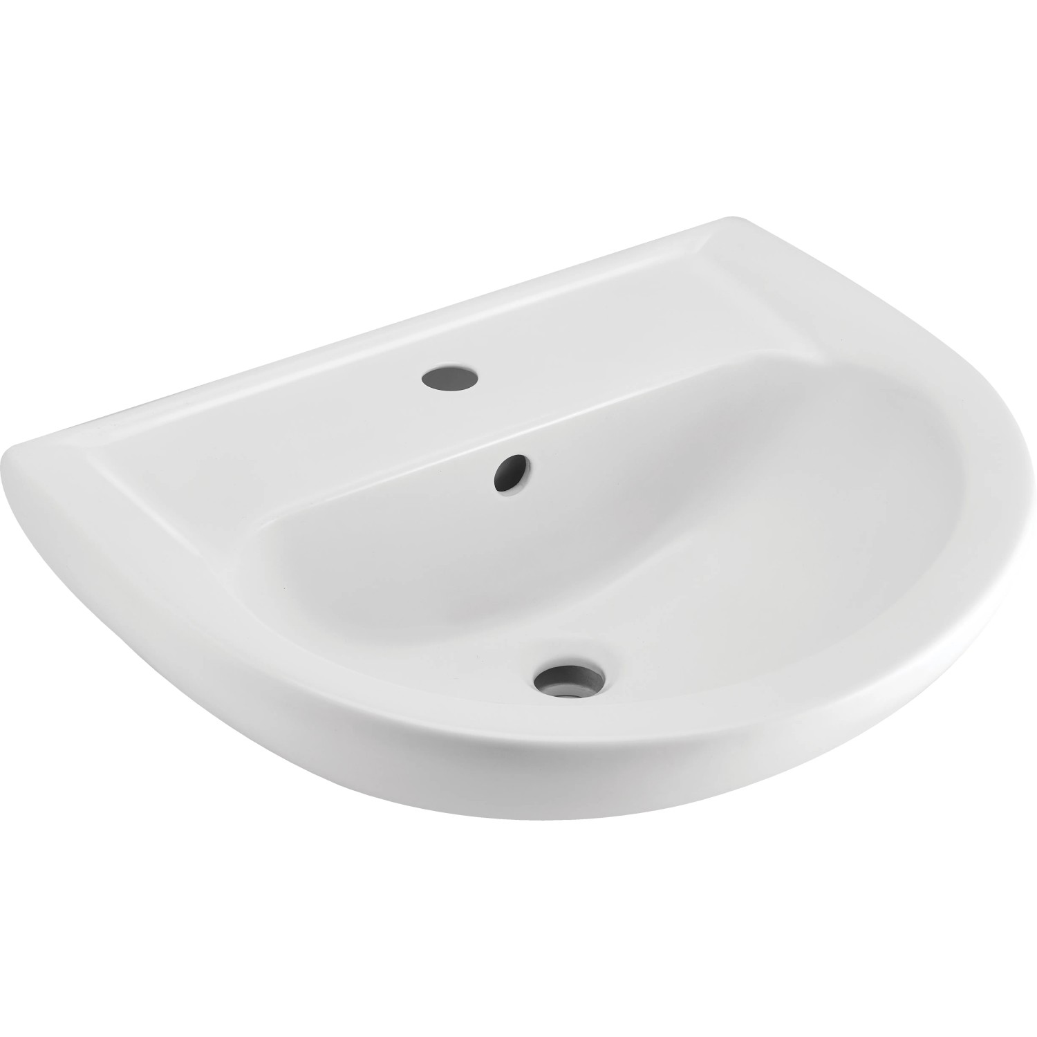 Waschbecken bad 58 x 46 x 21 cm Keramik Weiss kaufen bei OBI