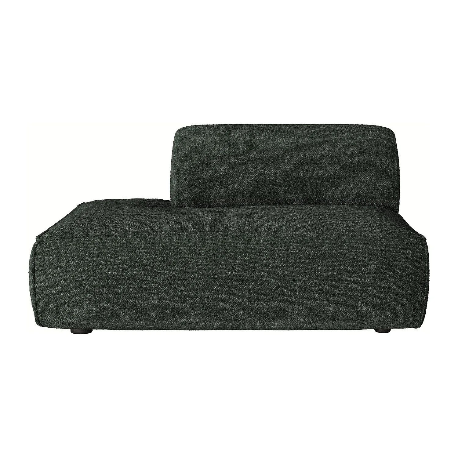 Vente-unique Recamiere Ohne Schlaffunktion Camilio Grün 130 cm