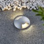 Runde Lucande Milara Bodeneinbauleuchte aus Alu, wasserdicht und modern für Garten & Terrasse.