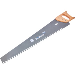 LUX Leichtbetonsäge Comfort 700 mm mit Holzgriff und grober Zahnung für präzise Schnitte.