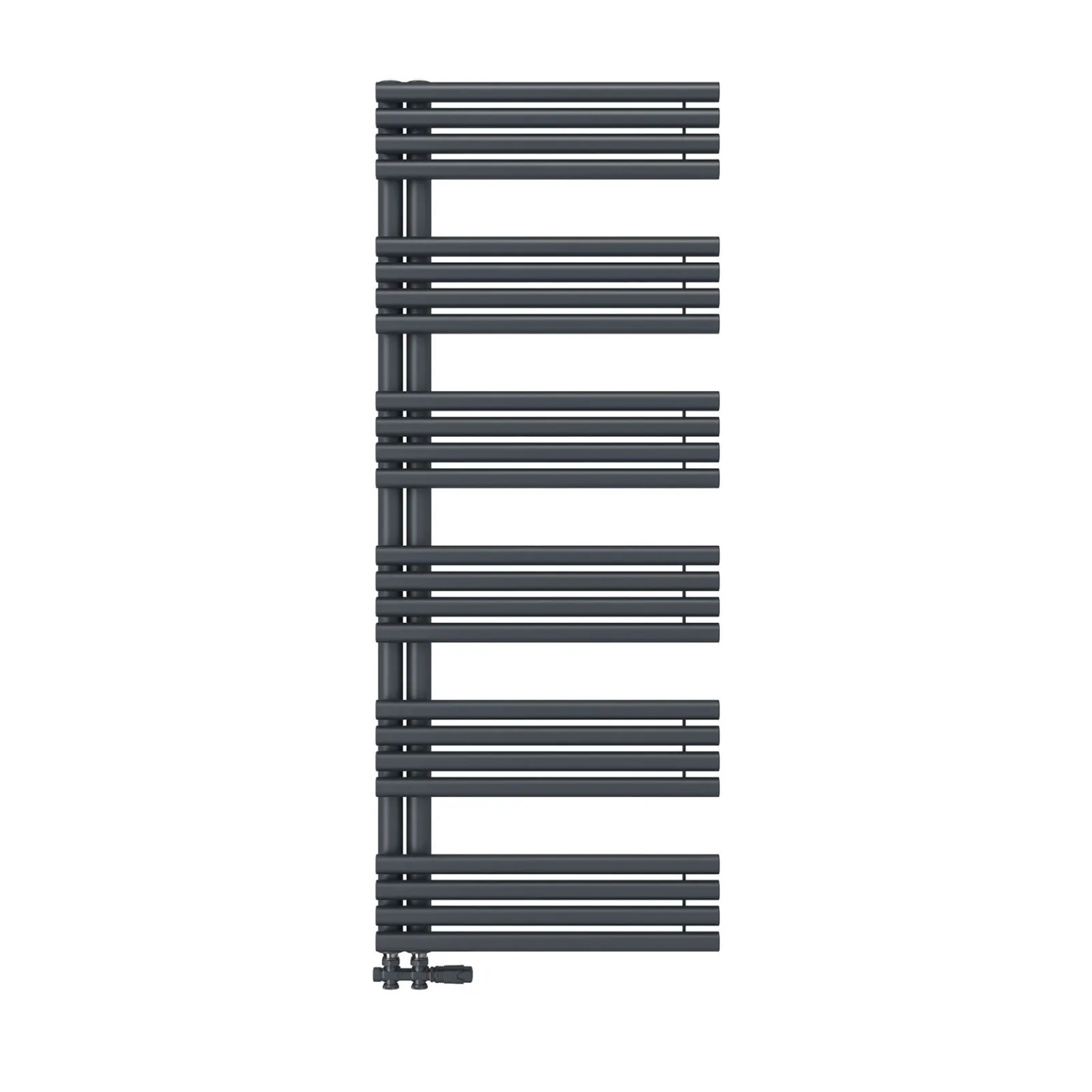 Emke Handtuchheizkörper 153 × 60 cm mit Seitenanschluss Anthrazit Badheizkö günstig online kaufen