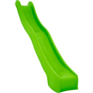 Apfelgrüne SwingKing Rutsche, 2,5 m lang, für Spielturm mit 120 cm Podesthöhe.