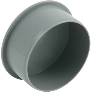 Grauer Marley HT-Muffenstopfen DN 110 zum Verschließen von HT-Rohren.