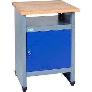 Küpper Beistelltisch mit Tür, 60 cm breit, ideal für Werkstatt & Hobbyraum.