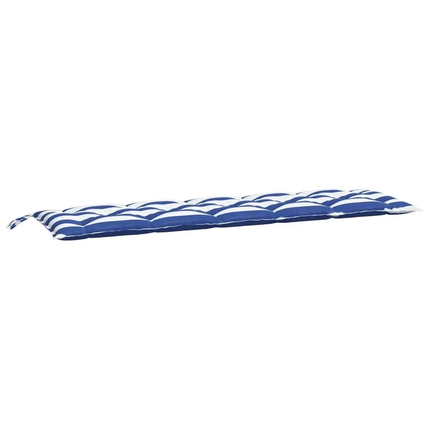 vidaXL Gartenbank-Auflage Blau & Weiß Gestreift 180x50x7 cm 361633