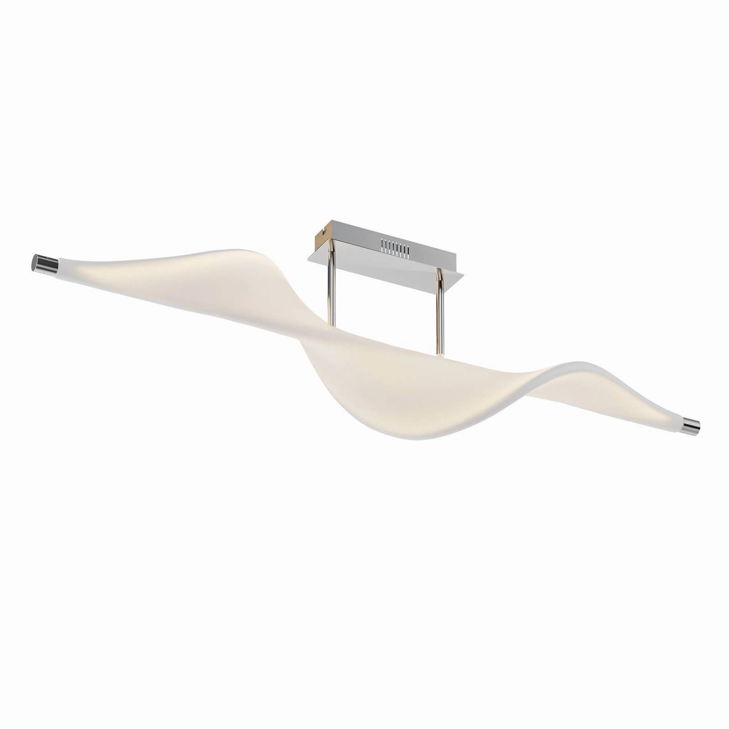 Lucande LED Deckenlampe Edano 9626386 Dimmbar Modern in Weiß aus Textil 1-f günstig online kaufen