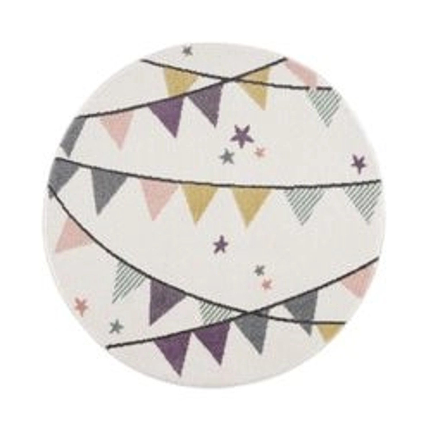 payé Teppich Anime 9381 Kinderzimmer Rund 160x160 cm Cream günstig online kaufen