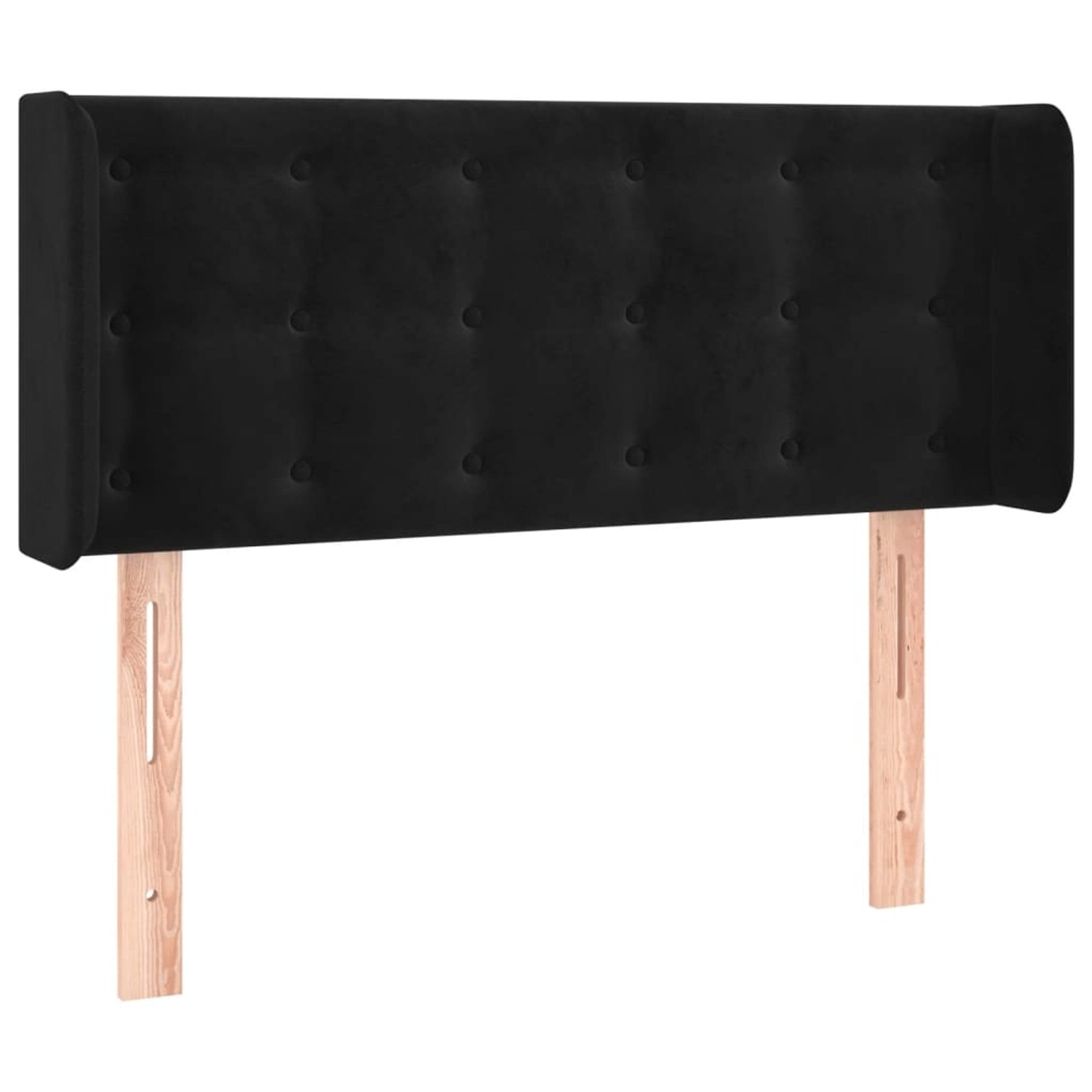 Thumbnail - vidaXL LED Kopfteil Schwarz 103x16x78/88 cm Samt 3123714