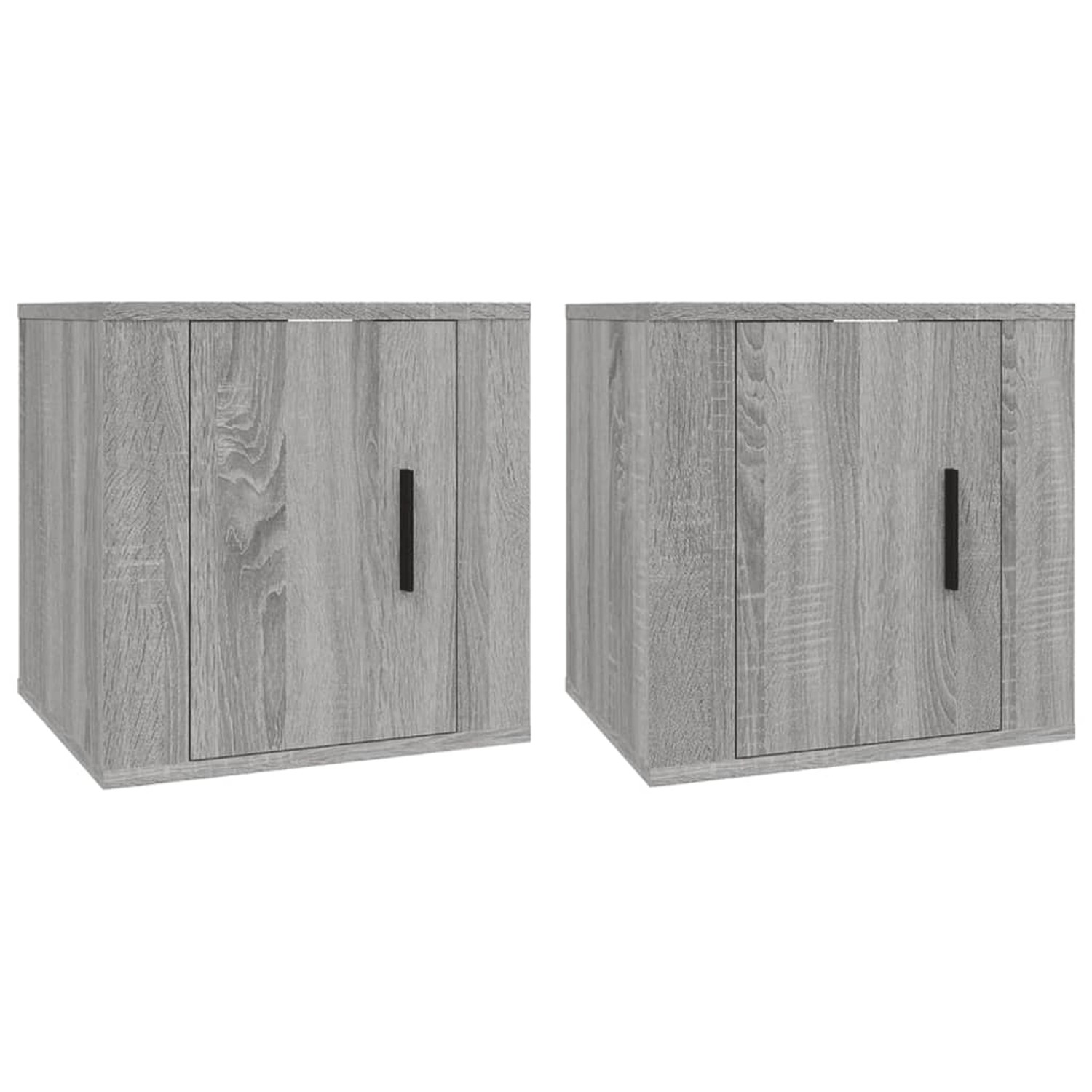 vidaXL TV-Wandschränke 2 Stk Grau Sonoma 40x34,5x40 cm 816653