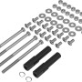 Montagesatz für Jamestown Dexter XL Kugelgrill: Schrauben, Muttern, Scheiben und Hülsen aus Stahl.