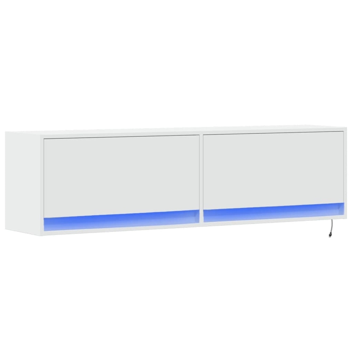 vidaXL TV-Wandschrank mit LED-Beleuchtung Weiß 140x31x38 cm 852369 günstig online kaufen