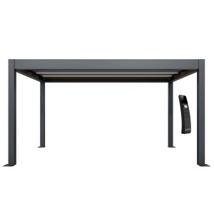 Dreamgarden Pergola 4 x 3 x 2,7 m Verona Elektrisch Anthrazit Lamellendach