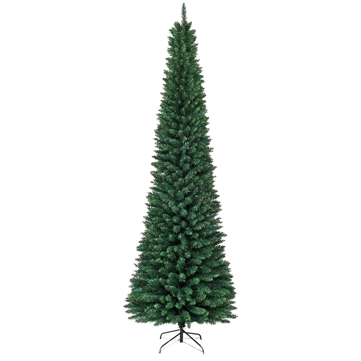 Costway Bleistift Weihnachtsbaum Künstlich 240cm mit Metallständer