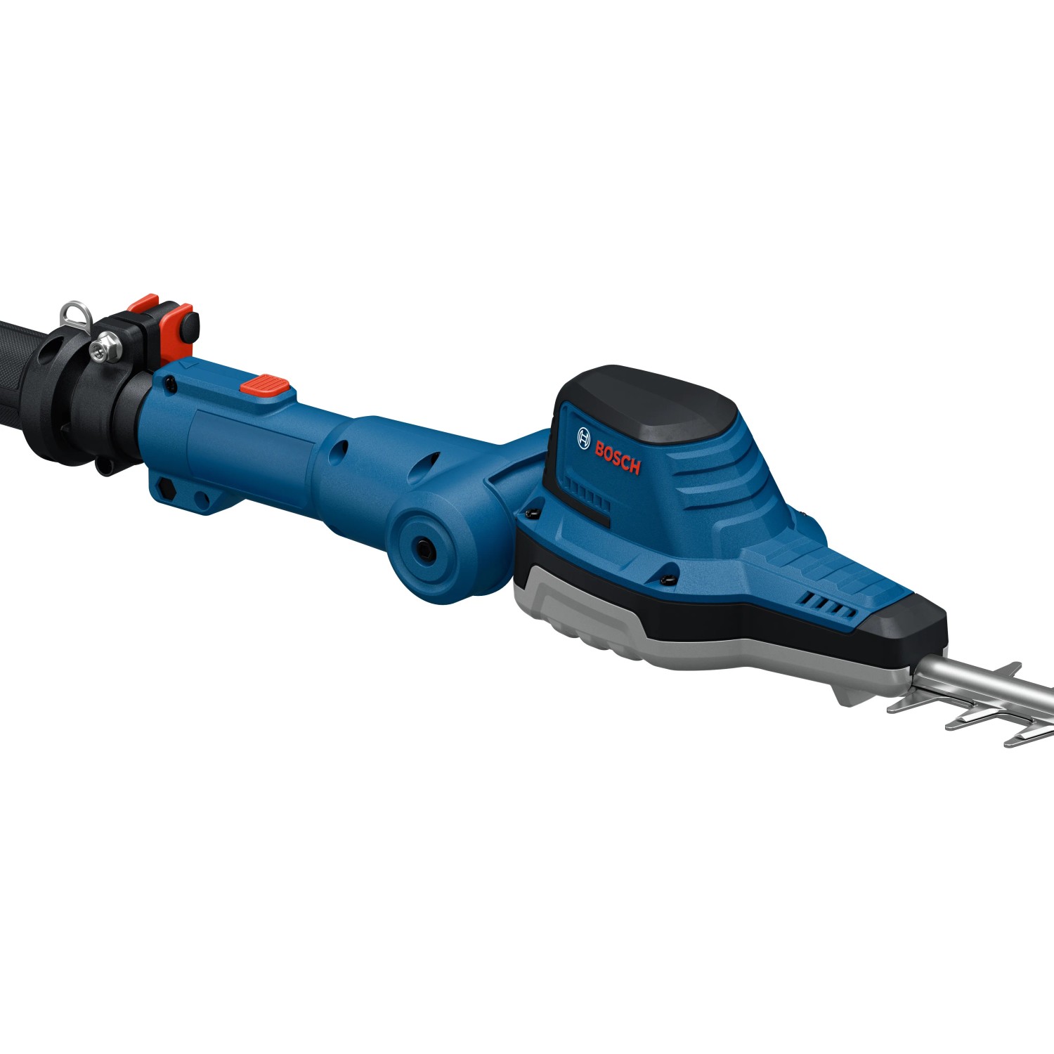Bosch Professional Akku-Teleskopheckenschere GHE 18V-50 TP Solo, blau. Heckenschere für hohe Hecken.