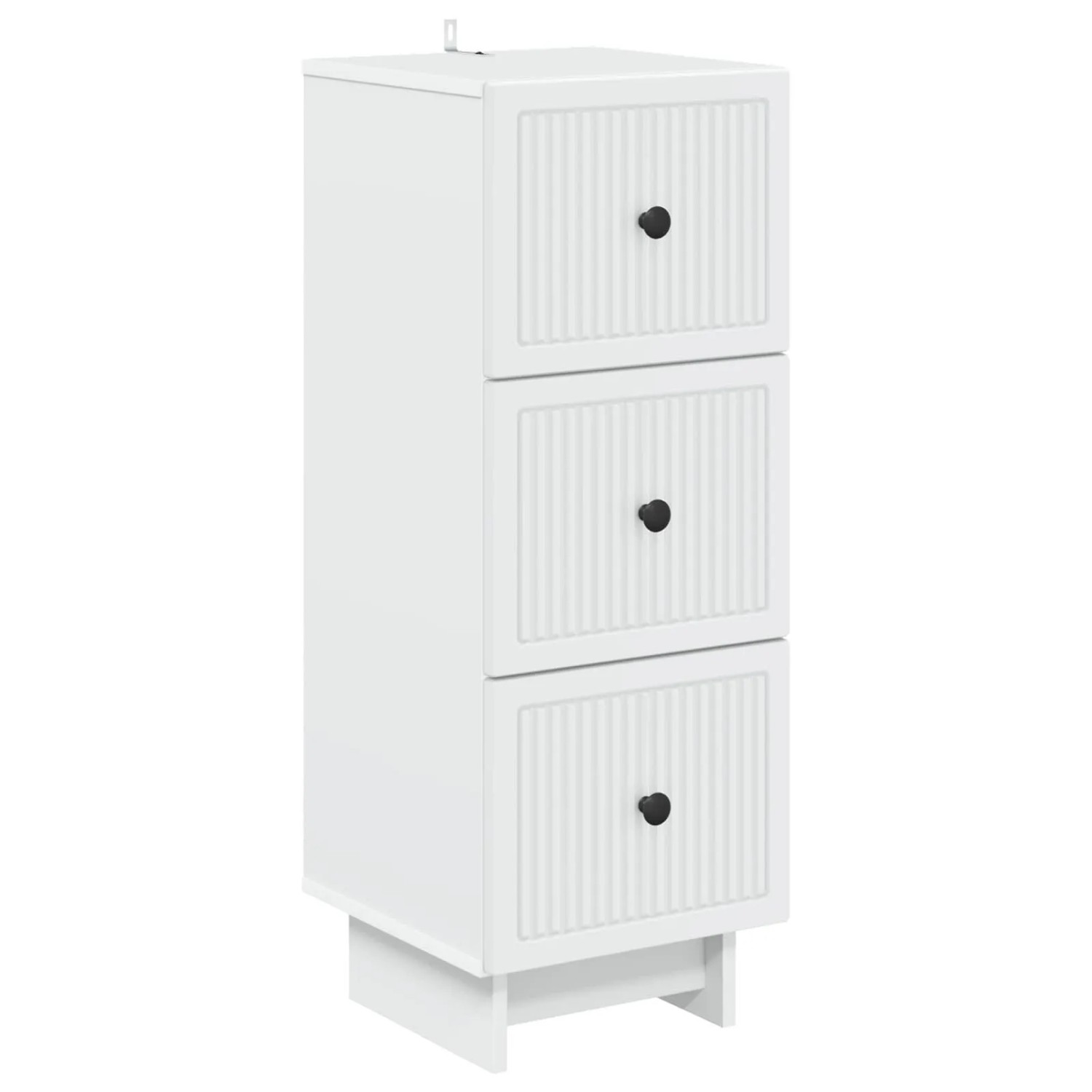 vidaXL Schubladenschrank Weiß 33 x 34,5 x 90 cm Holzwerkstoff 893925