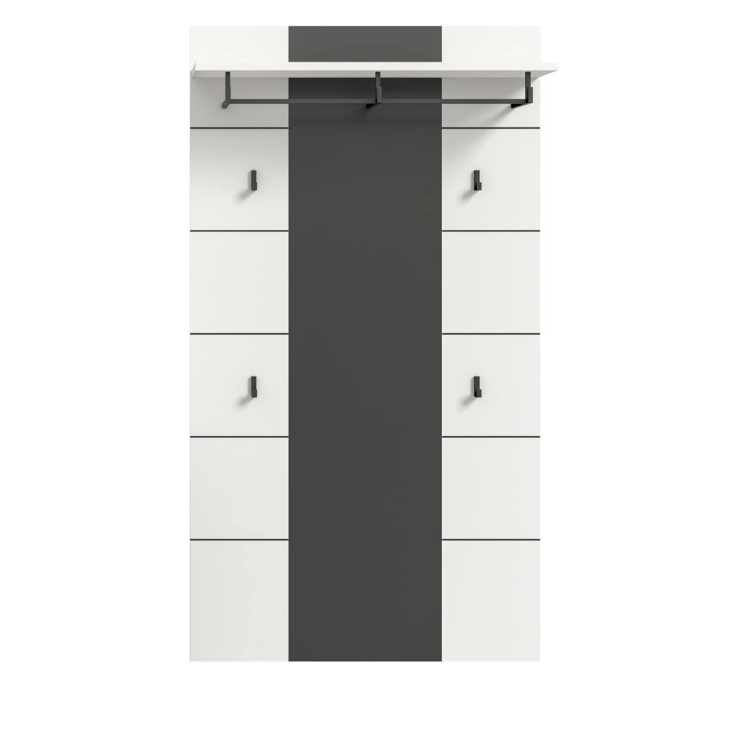 Inn.Furn Garderobenpaneel in Weiß und Grau 80 x 141 cm Cooper_9