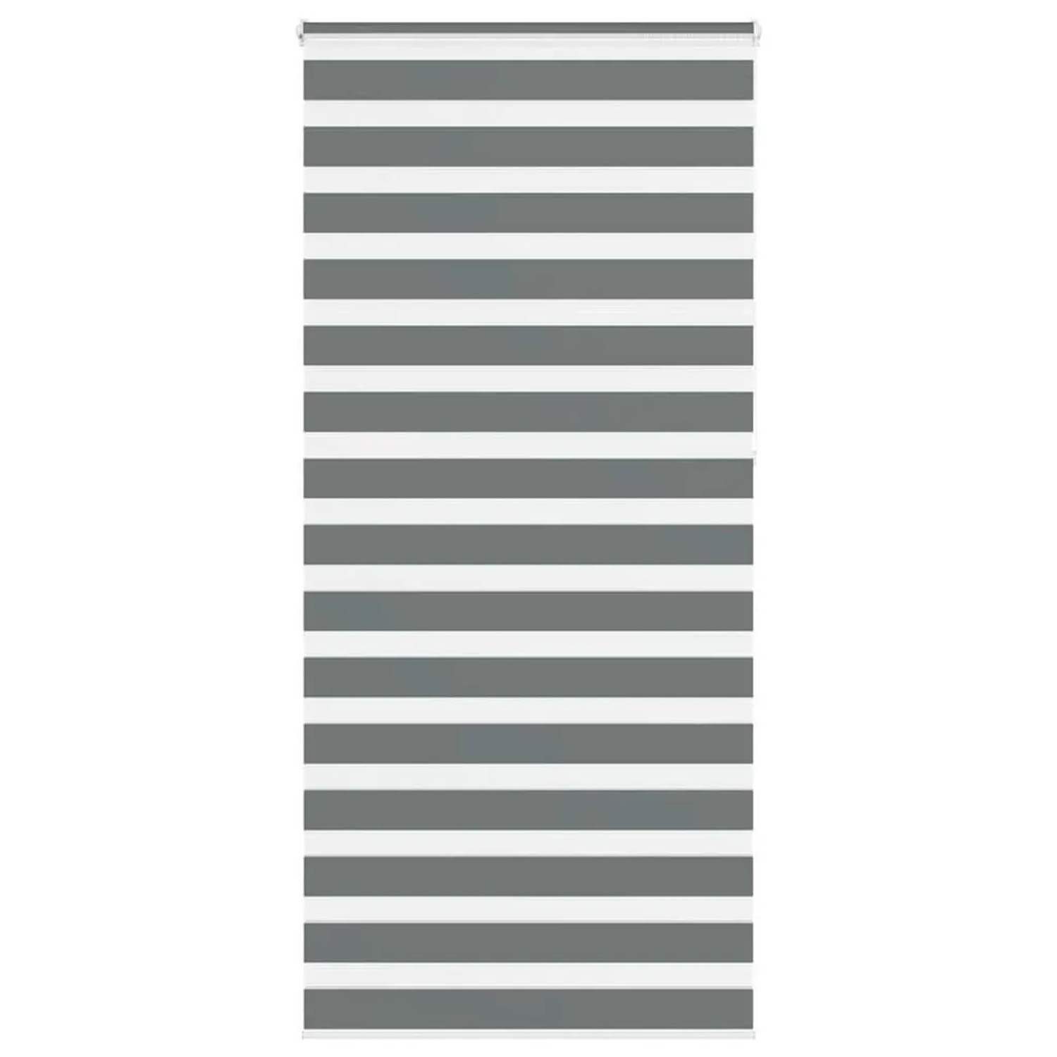 vidaXL Doppelrollo Dunkelgrau 95x230 cm Stoffbreite 90,9 cm Polyester 4014182