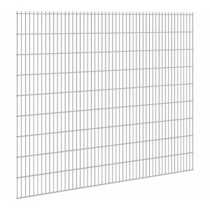Verzinkter Doppelstabmattenzaun, 183x251cm, Stärke 8/6/8, für den Garten.