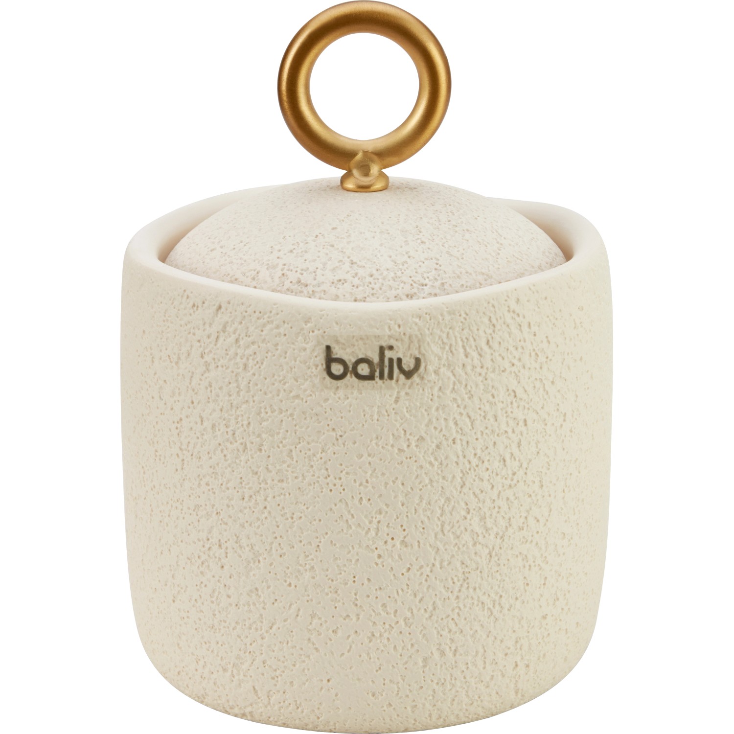 baliv Cosy Wave trend Dose Polyresin Metall Creme-Gold