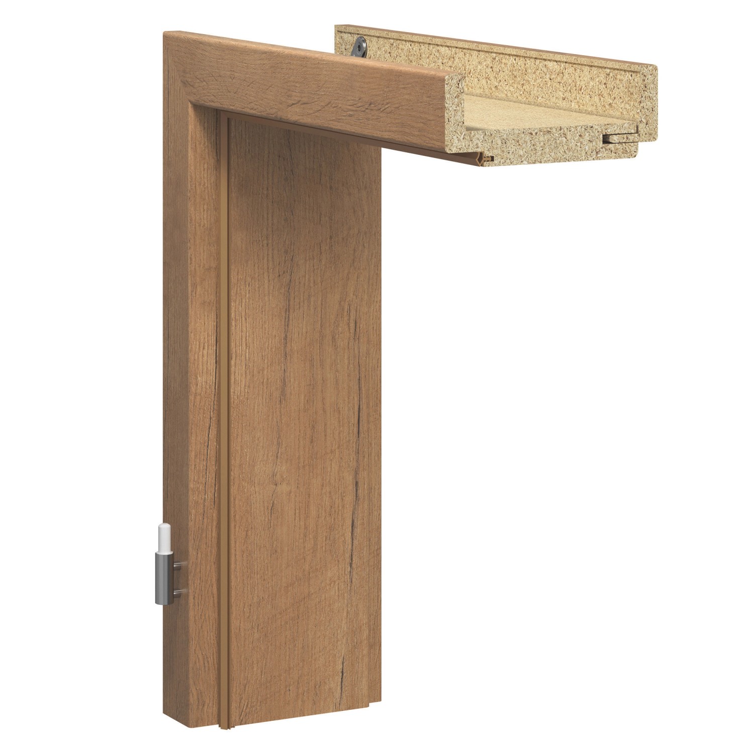 Zarge CPL Artis Eiche Wandstärke 8 cm x 1985,5 cm x 86 cm Anschlag L