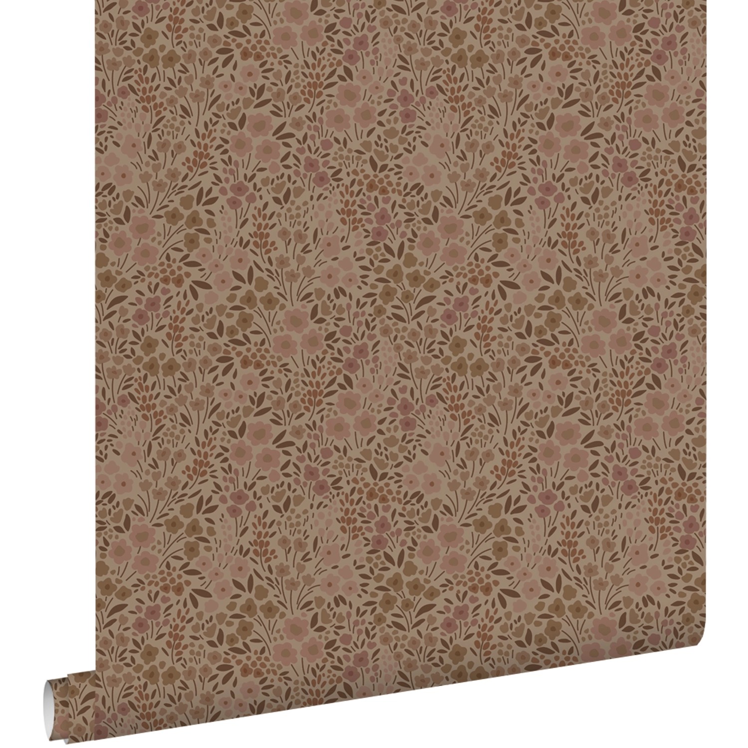 ESTAhome Tapete Blumen Dunkel Terrakotta Rosa 53 Cm X 1005 Cm 131231 günstig online kaufen