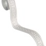A.S. Création selbstklebende Borte Mäander, 5 m, grau-metallic. Dekorativ und einfach anzubringen.