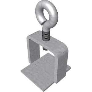 Feuerverzinkte Schake Schilderklemme ohne Ösen und Haken für Baugeräte.