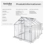Tectake Gewächshaus Ohne Fundament 7 7 M³ Aluminiumrahmen 250 x 185 x 195 cm Transparent_6