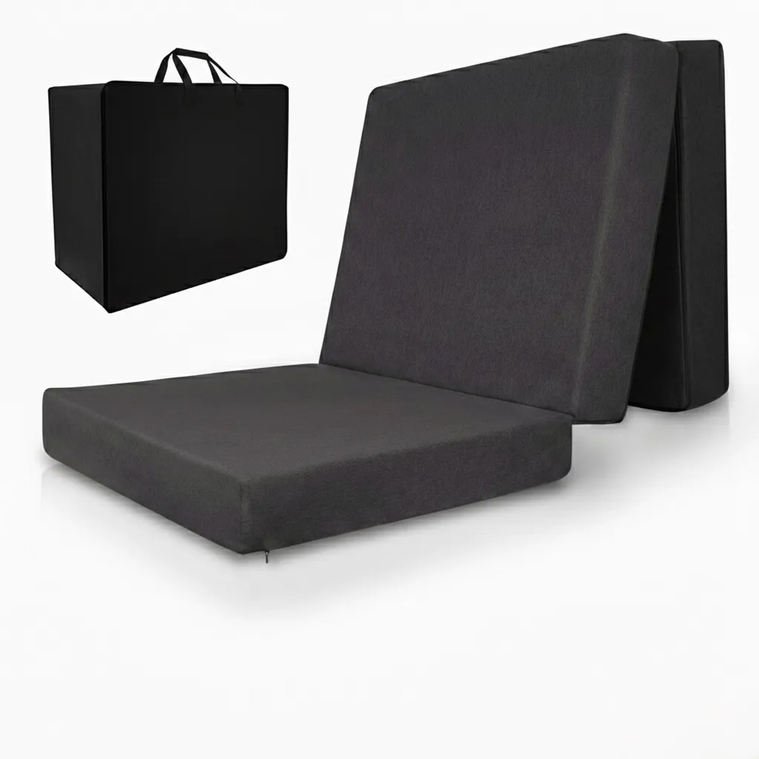 Beautissu Premium XXL Klappmatratze inkl. Husse VS95 140x200cm Anthrazit