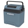 Igloo Kühlbox IE24 AC/DC, 24 l, eisblaue thermoelektrische Box mit Tragegriff.
