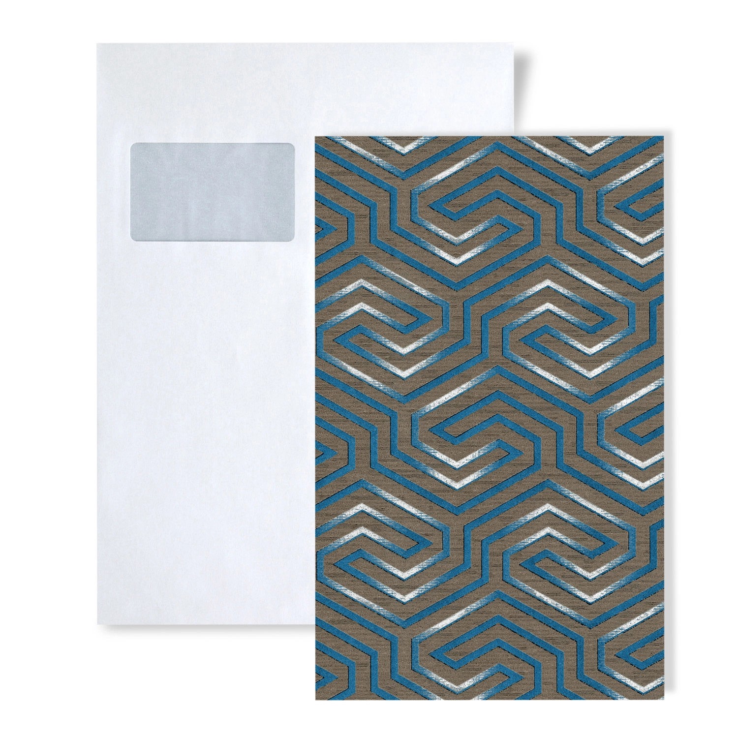 EDEM 1 MUSTERSTÜCK BRAVO S-84114BR92 DIN A4 MUSTER Geometrische Vliestapete günstig online kaufen