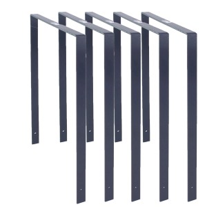 5er Set TRUTZHOLM Fahrradanlehnbügel, anthrazit, zum Einbetonieren. Fahrradständer für 10 Fahrräder.