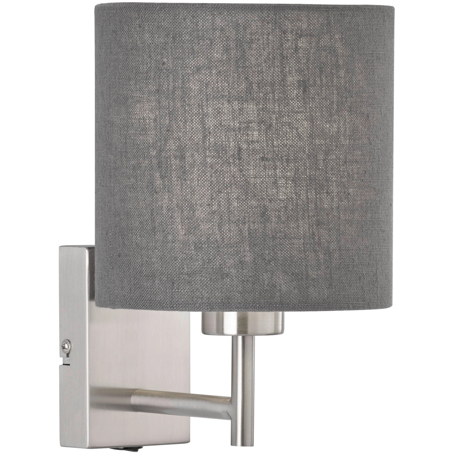 Fischer & Honsel Wandleuchte Dreamer 1-flammig Nickelfarben/Grau