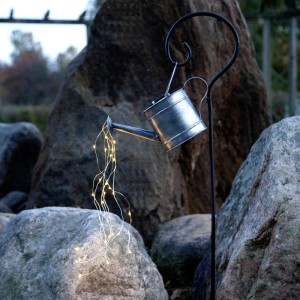 Star Trading Solardekoration DEW DROP WATER CAN Zink 80 cm