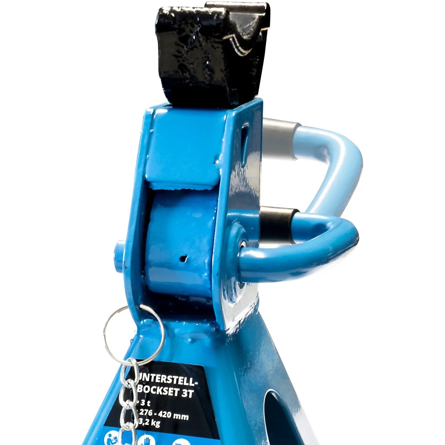 Güde Unterstellbock 3T, blau, mit Höhenverstellung für Wartung & Reparatur.