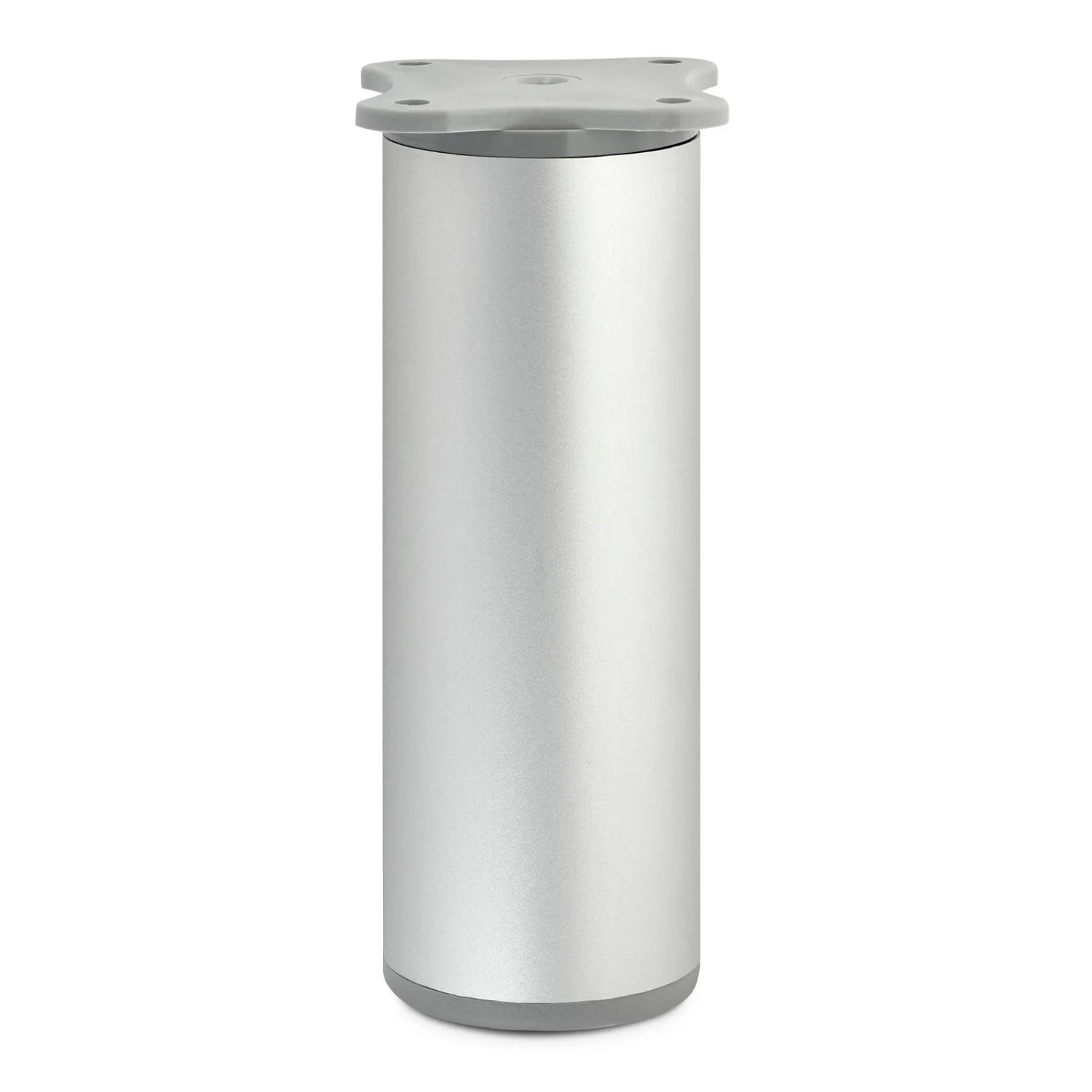 SOTECH Möbelfuß DAP Ø40 mm Höhe 120 mm Silberoptik Eloxiert Höhenverstellbar