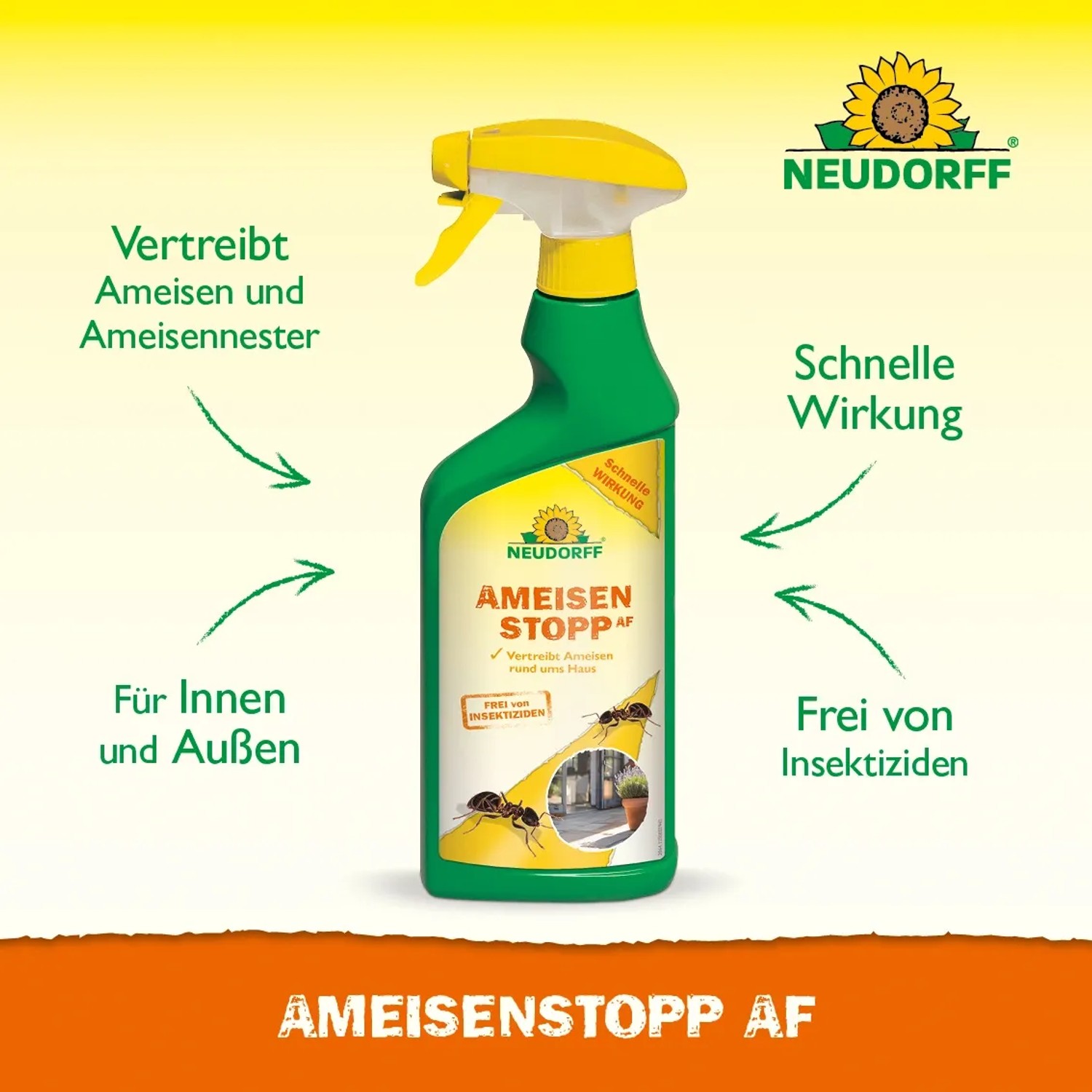 Neudorff Ameisenstopp AF 500ml: Ameisenmittel zur Ameisenbekämpfung im Haus und Garten.