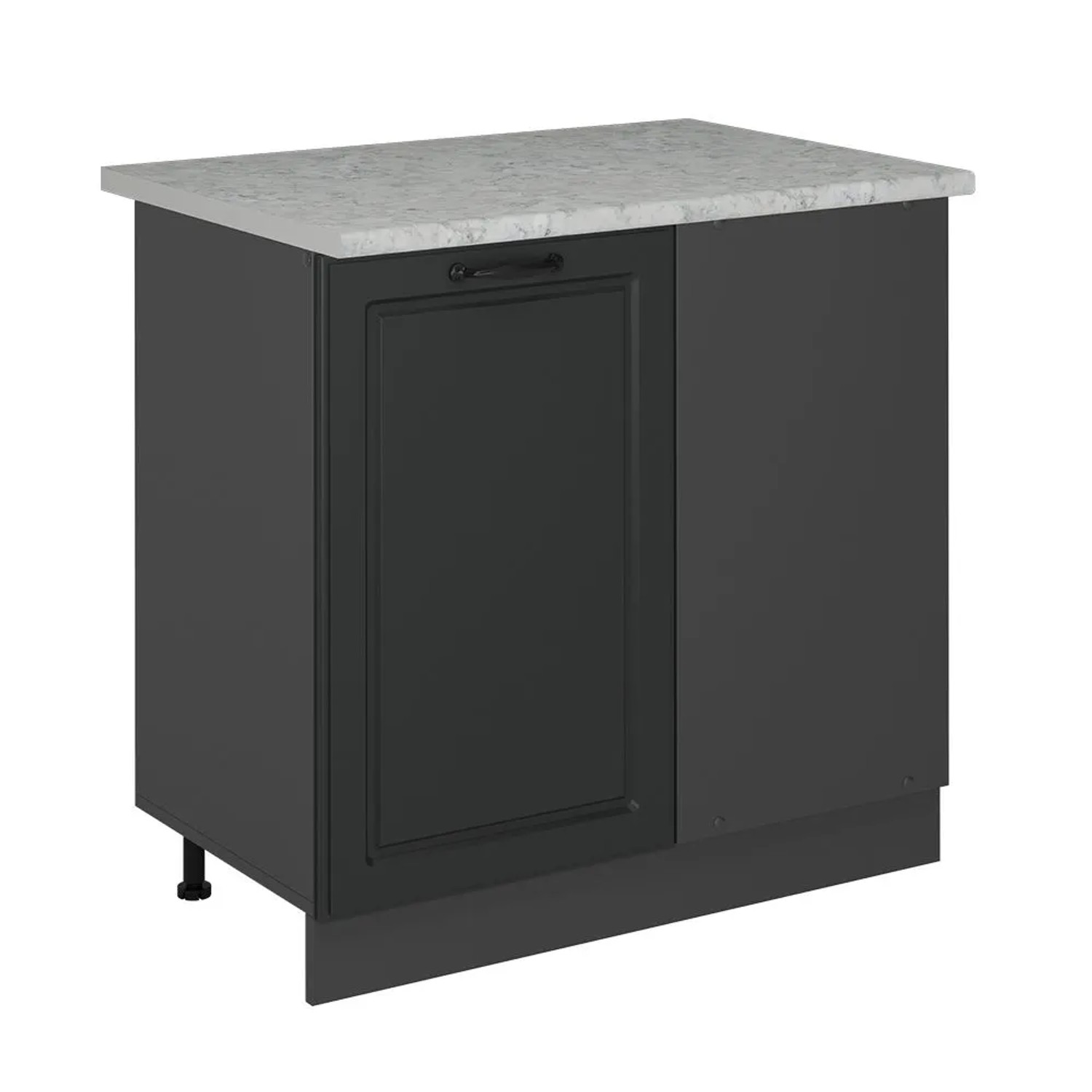 Vicco Eckunterschrank R-Line Anthrazit Landhaus 86 x 82 AP Marmor Art Nr 53986