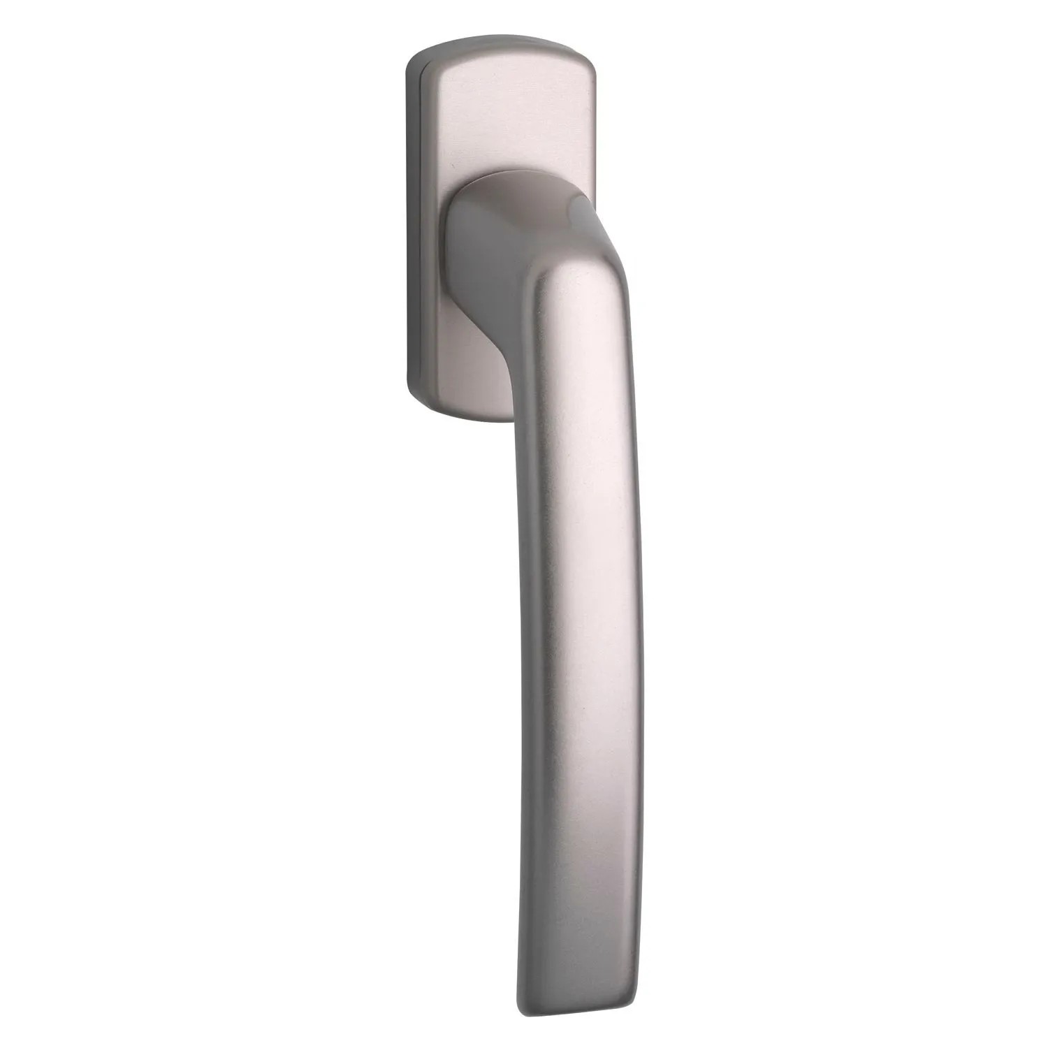 Maco Fenstergriff Harmony Höhe 55mm mit Nocken 10/12mm & Vierkantstift 7x32mm Griff für Fenster Aluminium Titan Eloxiert