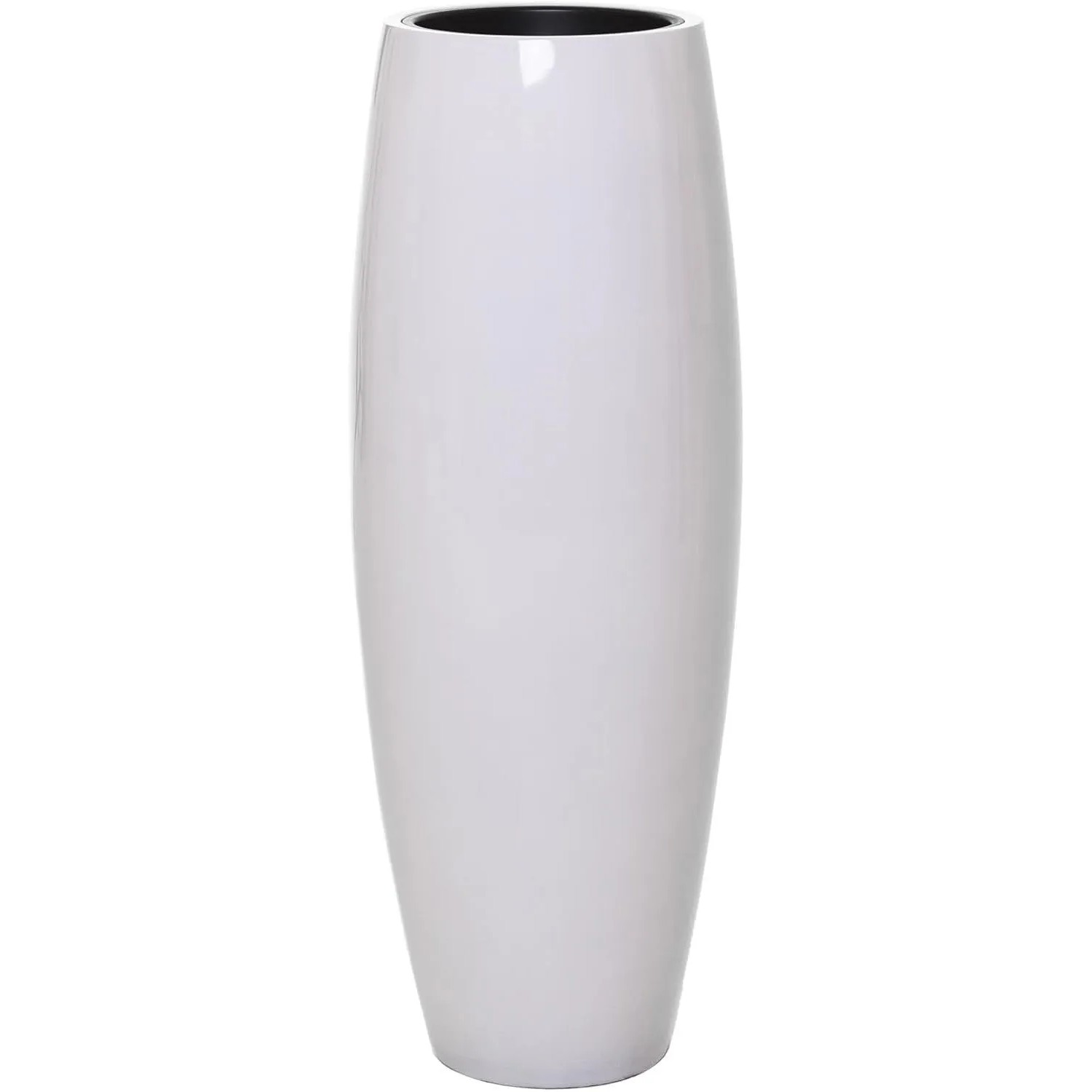 Vivanno Bodenvase Magnum 30 cm x 30 cm x 80 cm Hochglanzweiß