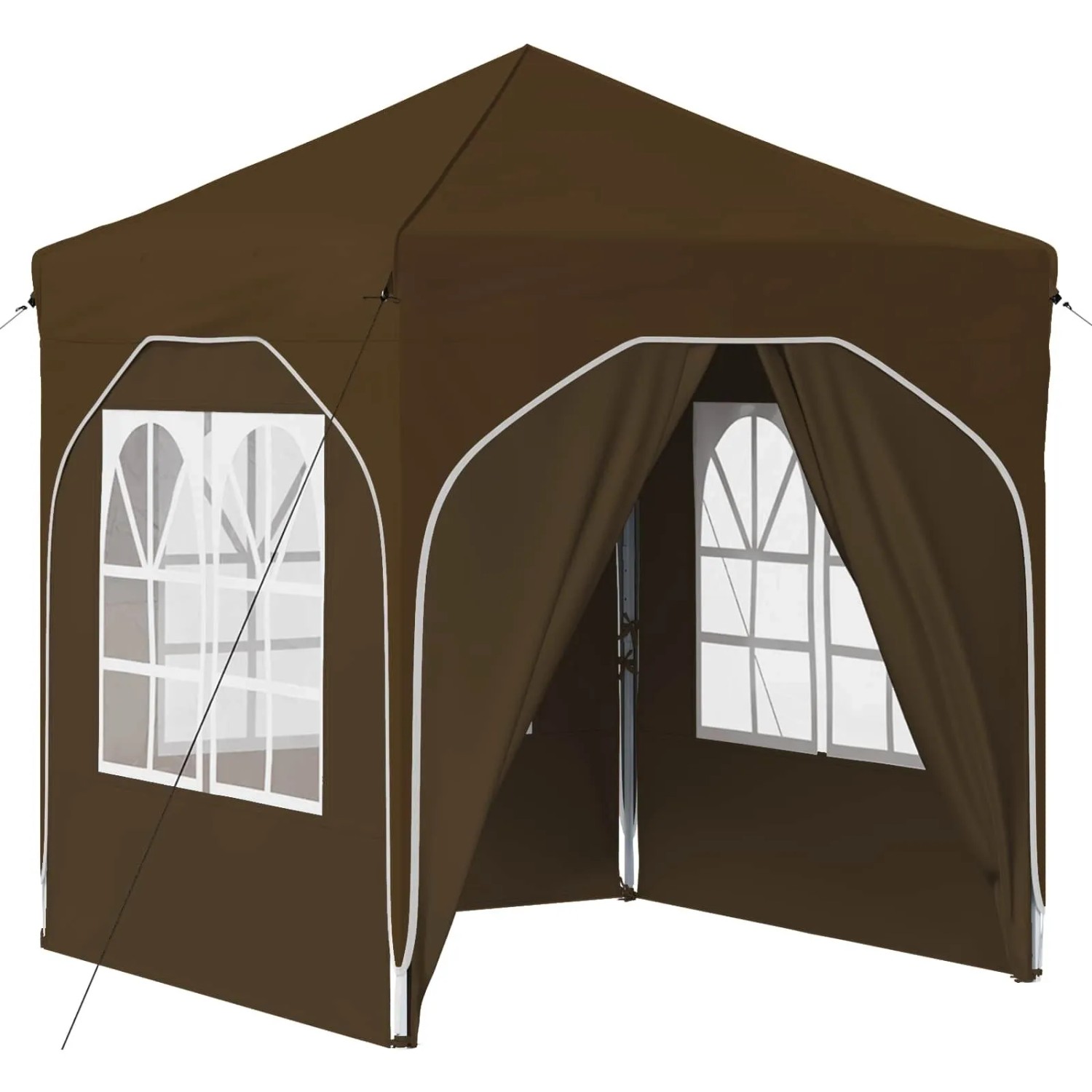 vidaXL Pop-Up Partyzelt 192 x 192 x 245 cm Taupe 42019839