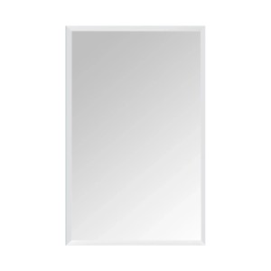 Relaxdays Wandspiegel Glas Transparent Rahmenlos Facettenschliff Aufhängbar 40 cm x 60 cm