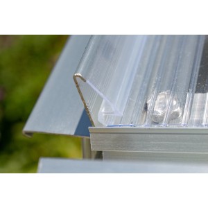 Leistensatz für Gewächshaus Comet 2500 zur klammerfreien Plattenbefestigung.