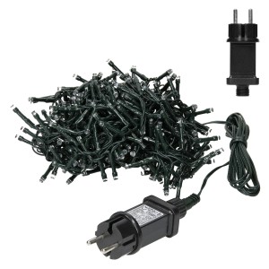 ECD Germany LED Lichtervorhang, 6m, 180 warmweiße LEDs, Eiszapfen-Lichterkette für Weihnachtsbeleuchtung.