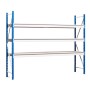 PROREGAL Weitspannregal Maximus Pro Grundregal mit 6 Ebenen, blau/grau.